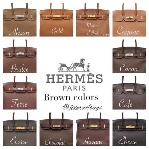 hermes ebene color|hermes color chart.